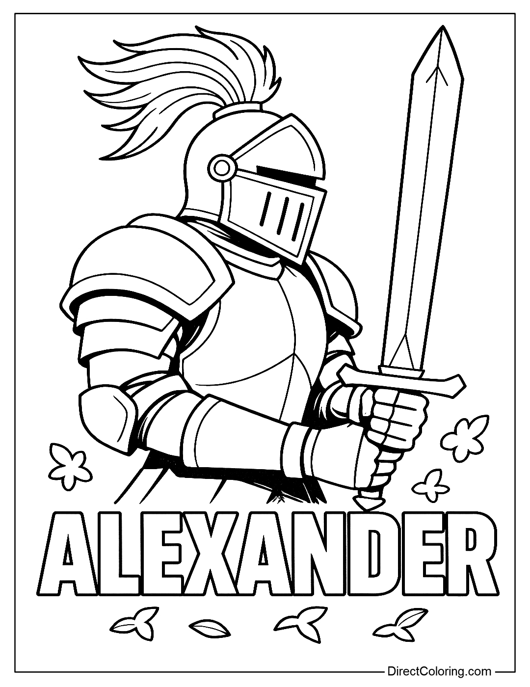 Coloring page of the name 